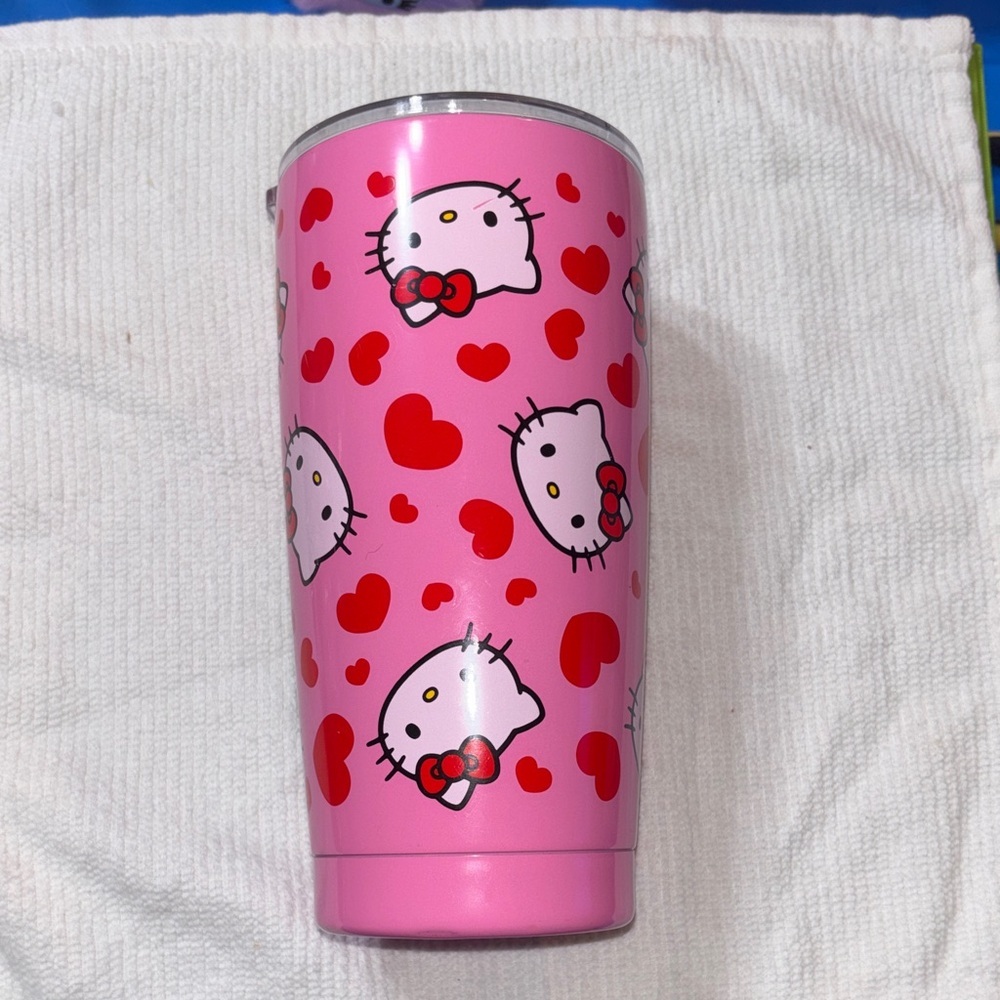 Hello Kitty Pink Tumbler with Hearts